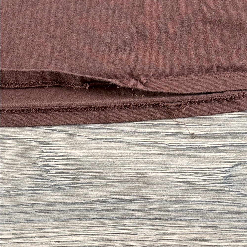 Charlotte Russe Brown Crop Top with Red Mushroom Design - Picture 3 of 5